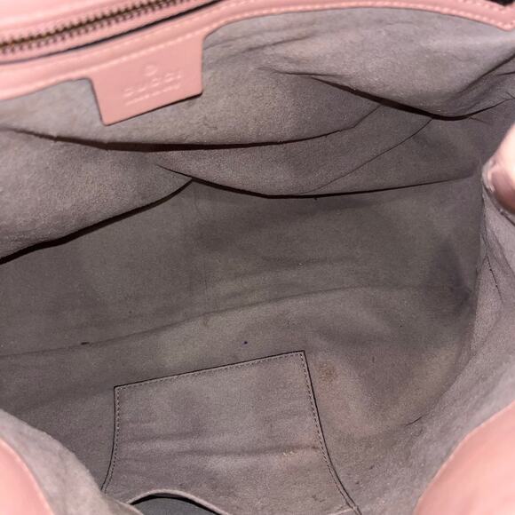 GUCCI GG Marmont Pink Matelassé Leather Chain Shoulder Bag - Picture 7 of 16